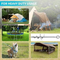 28” Ground Anchors, Fully Welded Heavy Duty Ground Anchor Screw in Swing Set…