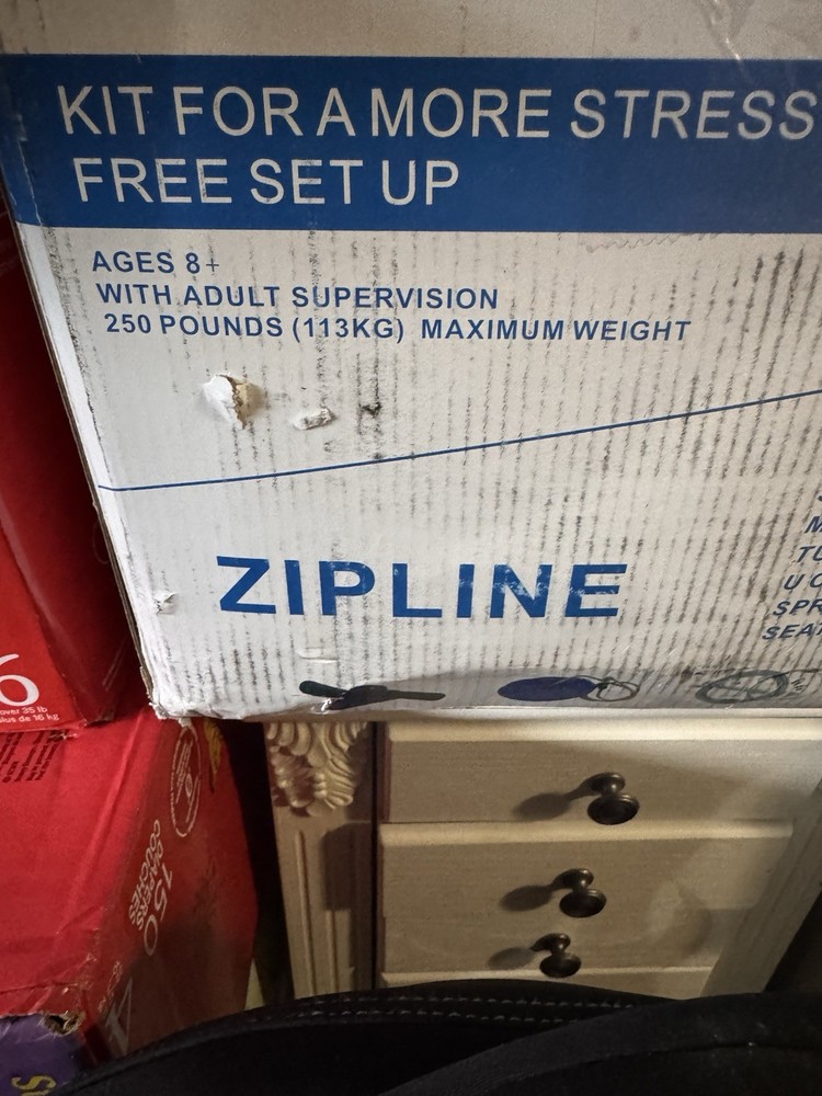 Zipline Kit Stress-Free Set Up Ages 8+ (8-11 Years) 250 lb Max Weight