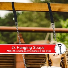 Swing Seat, 66″ Heavy Duty Coated Iron Chain Sensory Swing, Therapy Swing Red