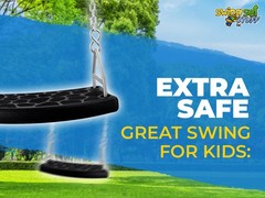 SWING SET STUFF INC. FLAT SEAT WITH 5.5 FT. UNCOATED CHAIN (BLACK) wooden 0309