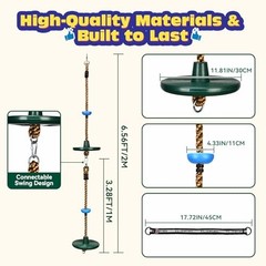Connectable Tree 2 Pack Connectable Swing (2 Green Large + 2 Blue Small Disc)