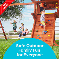 Swing Set Hangers – 2 Heavy Duty Brackets with Locking Snap Hooks for Porch, Pat