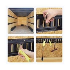 Trekassy 8ft E Track Rail Tie-Down Kit, 8′ Etrack Rails(4Pack, 48 Slots/Rail)…