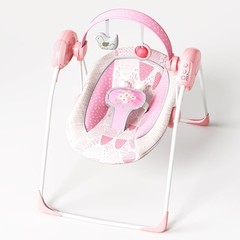 Electric Baby Swing with 5 Speeds, 6 Melodies & Timer – Battery Powered
