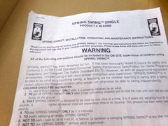 Spring Swings Disc Seat Complete with Bounce Adapter Swings that Bounce Ages 3-8