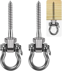 2 Packs Heavy Duty Swing Hangers Stainless Steel Swing Bolts Hook for Swingse…