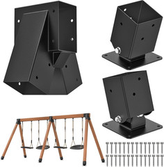 Heavy-Duty Swing Set Brackets, A-Frame Swing Set Hardware Kit, 1 Middle Bracket