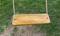 Old Fashion Adult or Child Tree Swing 23.5″ x 7.5″ Wood Tree Swing with 10′ Rope