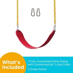 Jungle Gym Kingdom Swing for Outdoor Swing Set – Pack of 1 Swing Seat Replacemen
