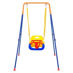 Uimoso Swing Sets for Backyard 3 in 1 Toddler Swing Set with 4 Sandbags Foldable
