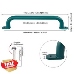Purife Green Playground Handles Pack of 6