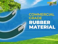 SWING SET STUFF COMMERCIAL RUBBER BELT SEAT GREEN playground wood accessory 0124
