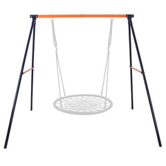 Swing Stand Yard Lawn Playground A-Frame + 48” Spider Web Tree Swing Net Garden