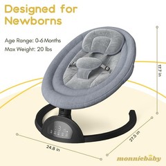 Baby Swings for Infants, Portable Baby Swing for Indoor and Outdoor, Bluetoot…