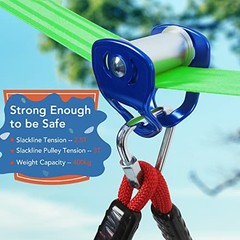 Backyard Obstacle Course Zip Line Slackline Ninja Kit