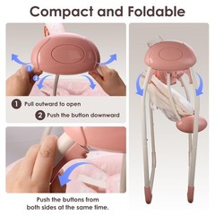 Baby Swings for Infants Tiny Marvels Portable Music Foldable 0-9 Months