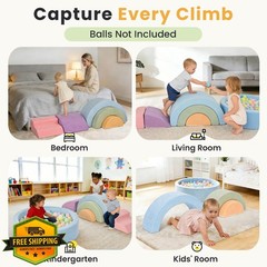 cossy 8pc Foam Climbing Blocks Ball Pit Toddler