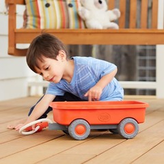 Chunky-Tire Orange Wagon – Perfect for Imaginative Outdoor Play, Ages 3+