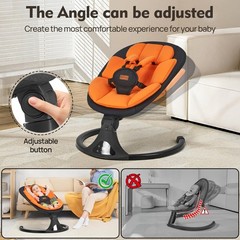 Baby Swings for Infants, Portable Baby Swing for Newborns with Bluetooth, Ele…