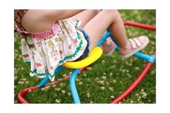 Kids Rocking Horse Rocking Chair Seesaw: Safe Home Playground Backyard Equipm…