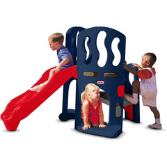 Little Tikes Hide & Slide Climber, Blue & Red – Climbing Toy and Slide for Kids