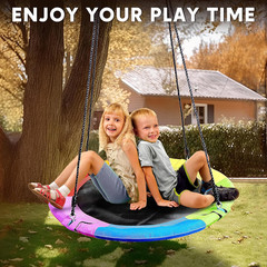 40″ Saucer Tree Swing for Kids – 900Lb Weight Capacity, 900D Waterproof Oxford F
