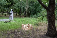 Handcrafted Wooden Kids Swing – Eco-Pine Wood, Hemp Rope, | UV & Rain Resistant