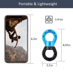 Swing Swivel 35KN Breaking Strength 360° Rotator Safety Rotational Device Han…