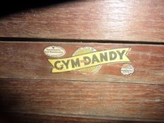 Vintage Gym Dandy Wooden Swing Seat – Slatted Hanging Chair with Chains