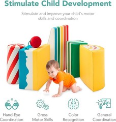 Best Choice Products: 5-Piece Children’s Climbing Soft Foam Building Block Set