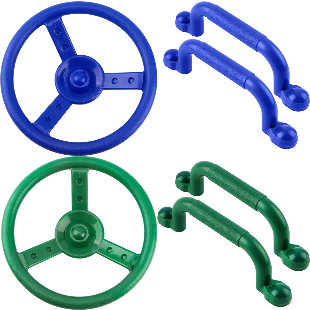 6 Pcs Playground Accessories Swingset Steering Wheel Plastic Priate Ship Stee…