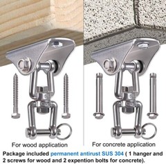 Lot of 2 SELEWARE HD 360° Swivel Swing Hangers Stainless Steel Yoga Punching Bag