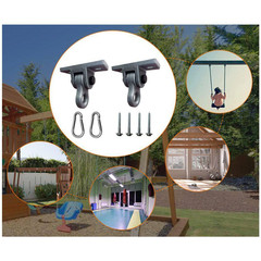 5000 Lb. Capacity Heavy Duty Swing Hangers with Screws Bolts for Playground Porc