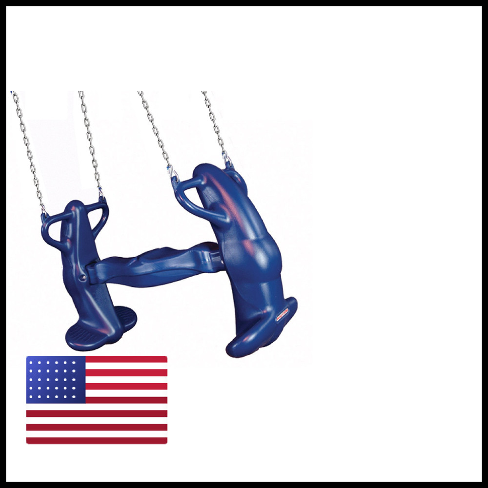 Swing-N-Slide Mega Rider Glider Swing Blue Ne 4537