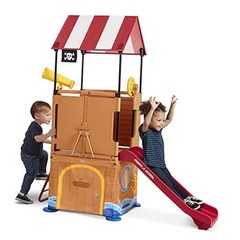 Play & Fold Away Toddler Climber, Kids Playhouse for Ages 2-5 Pirate Ship