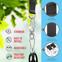 40″ Kids Hanging Tent Swing, Outdoor Saucer Swing with Hang Kit and Swinging Swi