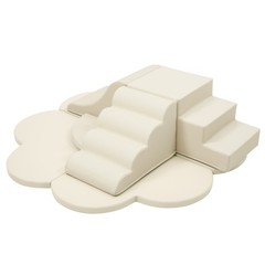 Baby Soft Foam Blocks Playset 6pc, Non-Toxic Climbing Toys 0-12 Months