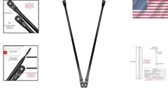 31.5″ Garden Swing Replacement Rods – Sturdy Black Metal for Optimal Balance