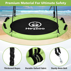 Tree Swing, Saucer Swing 40 Inch for Kids, 900Lbs Weight Capacity, with Adjustab