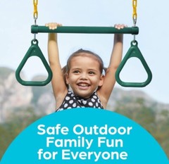 Jungle Gym Kingdom Swing Sets for Backyard, Monkey Bars & Swingset Accessories –