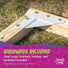 DIY Monkey Bars Kit 12 Pack Heavy Duty and Durable Do It Yourself Uv-Resistant O