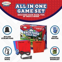 Backyard Field Day Obstacle Course Game – 27 Double-Sided Foam Challenge Tile…