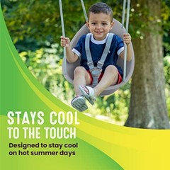 Coconut Toddler Swing – Comfy Baby Swing Outdoor, 3- Point Adjustable Safety …