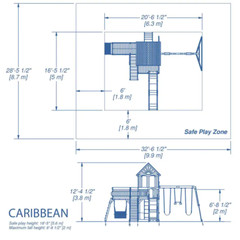 Outdoor Wooden Swing Set Toy Playhouse PlaySet with Slide Stairs All Cedar NEW