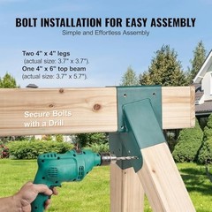 A-Frame Swing Set Bracket Kit – 2-Piece Wood Hardware for Outdoor Playgrounds &