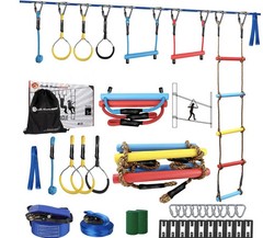 Family Obstacle Course Slack line And Hanging Features: Ages 5+, By Gentle Booms