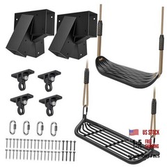 Heavy Duty Swing Set Kit – Reinforced A-Frame Brackets & 4 Hangers, DIY Swing