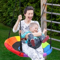 700lb 40 Inch Saucer Tree Swing for Kids Adults Outdoor 900D Oxford Waterproo…
