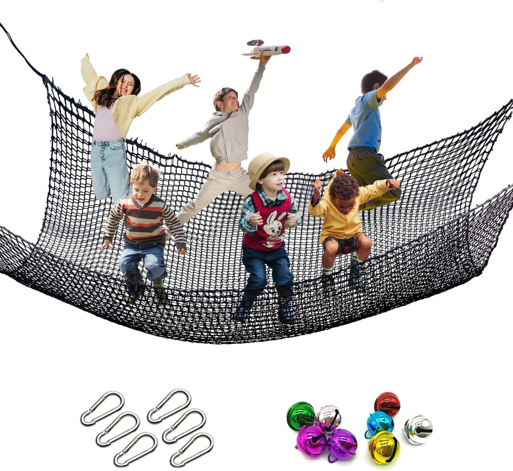 Climbing Cargo Net, 6.5′ X 9.8′ Double Layers Playground Safety Net