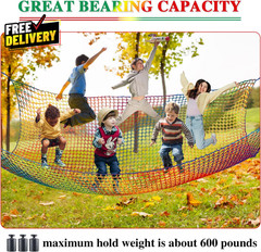 Climbing Cargo Net 6.5 X 9.8 Double Layers Playground Safety Net Kids Backyard..